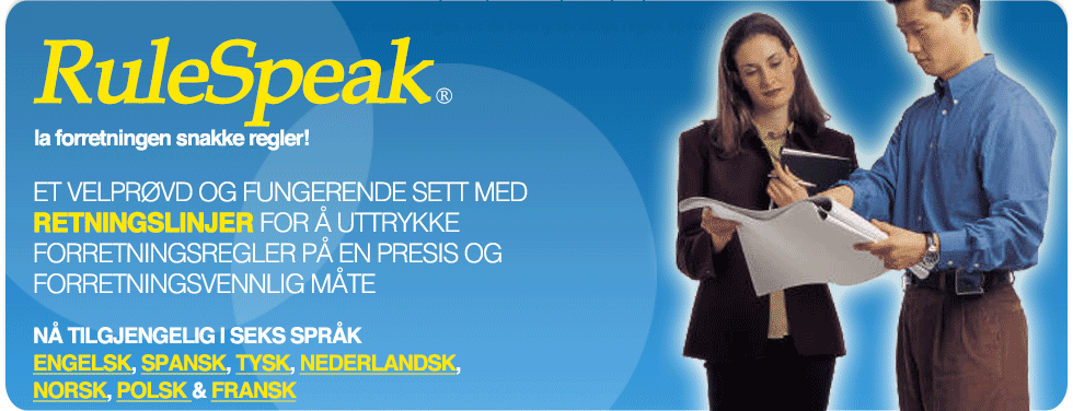 RuleSpeak - la forretningen snakke regler!